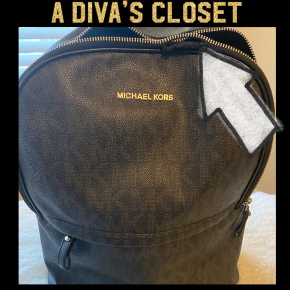 Michael Kors PVC Large Backpack - Picture 2 of 6